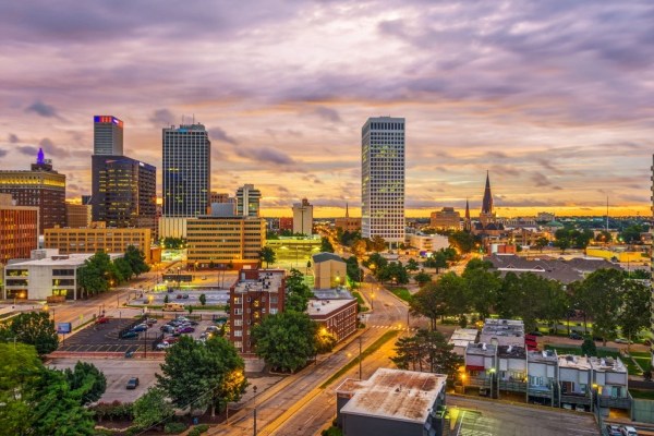 Tulsa, Oklahoma, downtown city skyline